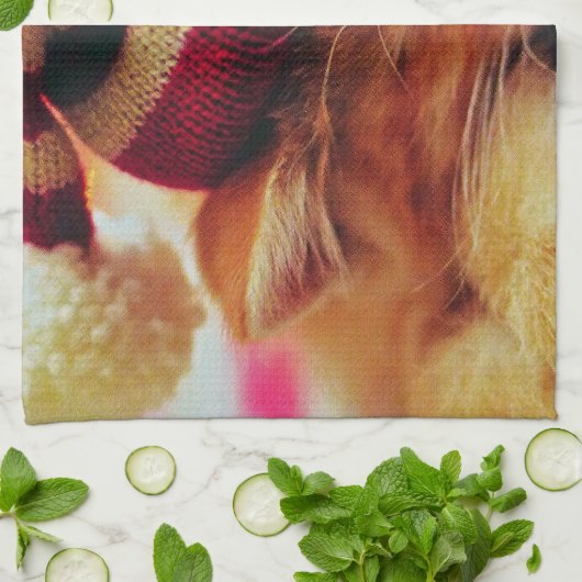 Weihnachten Kitten Geschirrtuch (Gefaltet)