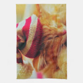 Weihnachten Kitten Geschirrtuch (Vertikal)