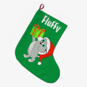 Weihnachten Kitten Großer Weihnachtsstrumpf (Vorderansicht (hängend))