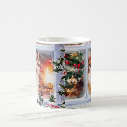 Weihnachten Kitten Kaffeetasse (Mittel)
