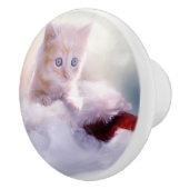 Weihnachten Kitten Keramikknauf (Rechts)
