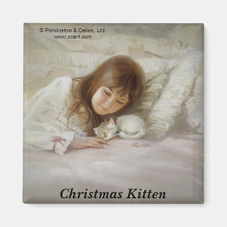 Weihnachten Kitten Magnet