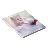 Weihnachten Kitten Notizblock (angewinkelt)