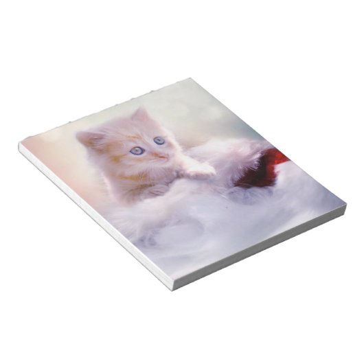 Weihnachten Kitten Notizblock (angewinkelt)