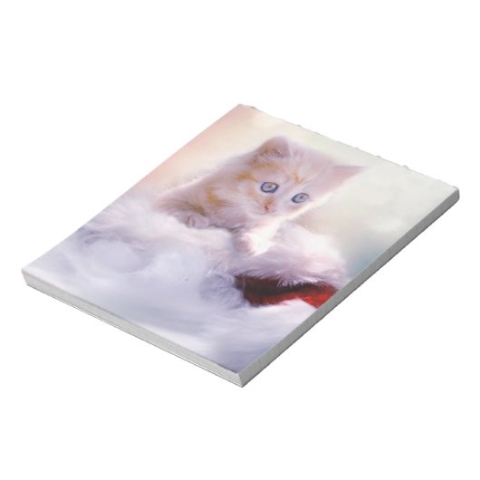 Weihnachten Kitten Notizblock (Rotiert)