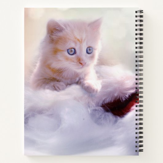 Weihnachten Kitten Notizblock (Rückseite)