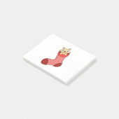 Weihnachten Kitten Post-it Klebezettel (angewinkelt)