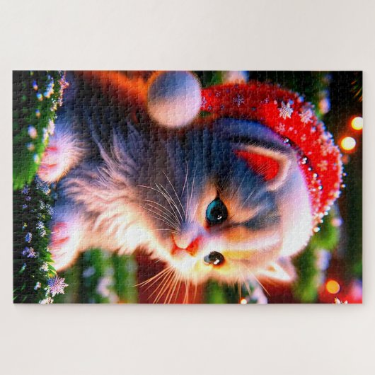 Weihnachten Kitten Puzzle (Horizontal)