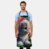 Weihnachten Kitten Schürze (Getragen)