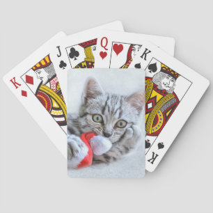 Weihnachten Kitten Spielkarten