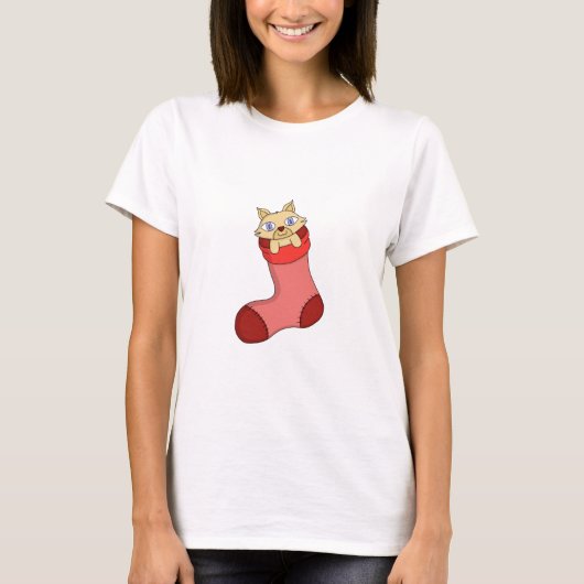 Weihnachten Kitten T-Shirt (Vorderseite)