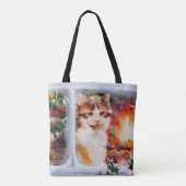 Weihnachten Kitten Tasche (Rückseite)