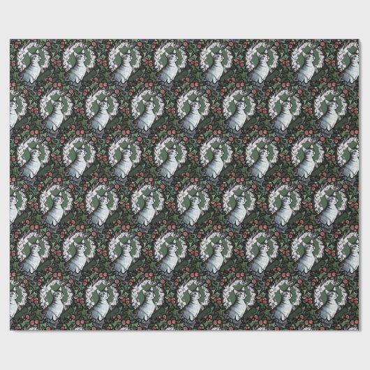 Weihnachten Kitty Cat Geschenkpapier (Flach)