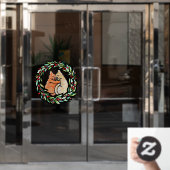 Weihnachten Kitty Cats Fensteraufkleber (Büro Tür)