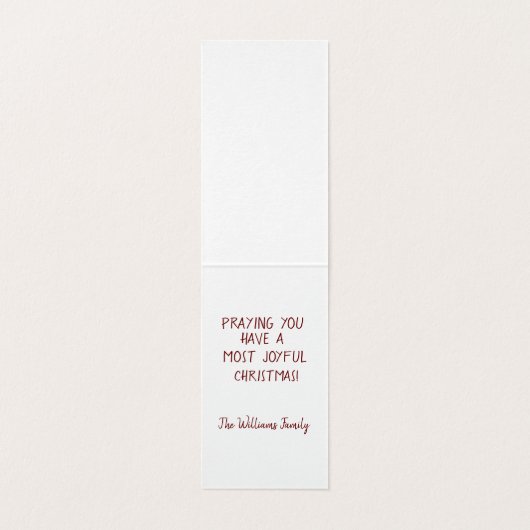 Weihnachten KJV Scripting Joyful Christmas Christl (Innenseite Aufgefaltet)