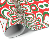 Weihnachten Klassisch rot und grün Geschenkpapier (Rolleneckpunkt)