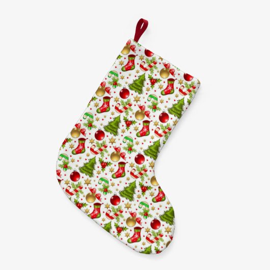 Weihnachten Kleiner Weihnachtsstrumpf (Vorderansicht (hängend))