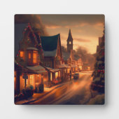 Weihnachten Kleinstadt 1 Fotoplatte (Vorderseite)