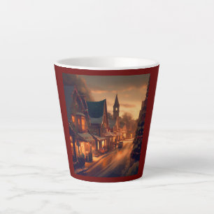 Weihnachten Kleinstadt 1 Milchtasse