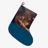 Weihnachten Kleinstadt 2 Großer Weihnachtsstrumpf (Vorderansicht (hängend))