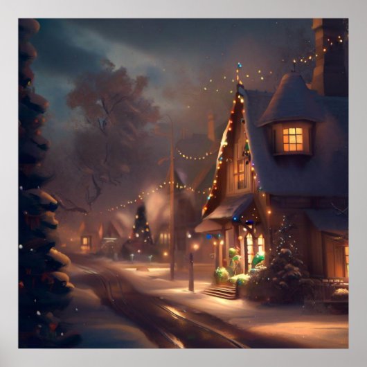 Weihnachten Kleinstadt 2 Poster (Vorne)
