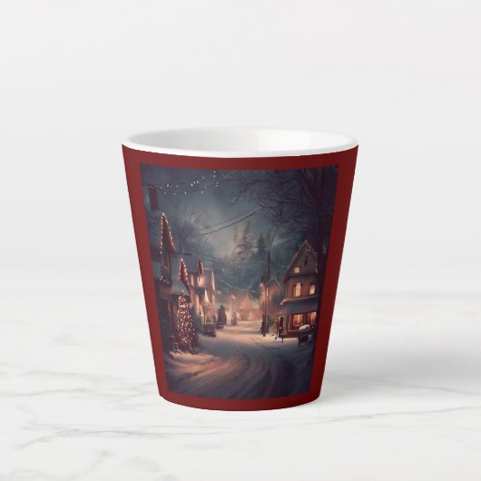 Weihnachten Kleinstadt 3 Milchtasse (Vorderseite)
