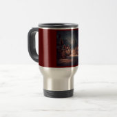 Weihnachten Kleinstadt 3 Reisebecher (Vorderseite Links)
