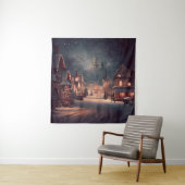 Weihnachten Kleinstadt 3 Wandteppich (Beispiel)