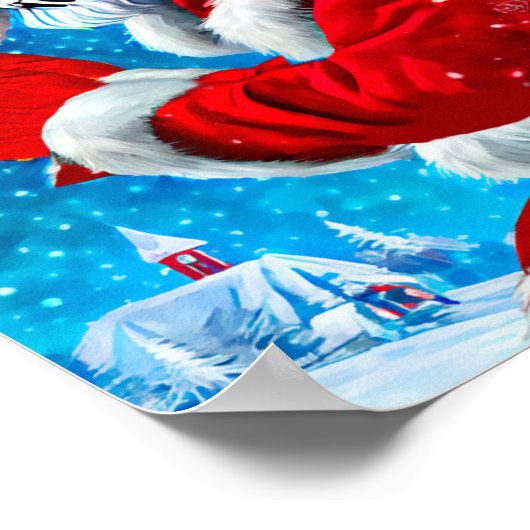 Weihnachten - Klettergarten Monster Poster (Ecke)