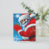 Weihnachten - Klettergarten Monster Postkarte (Stehend Vorderseite)