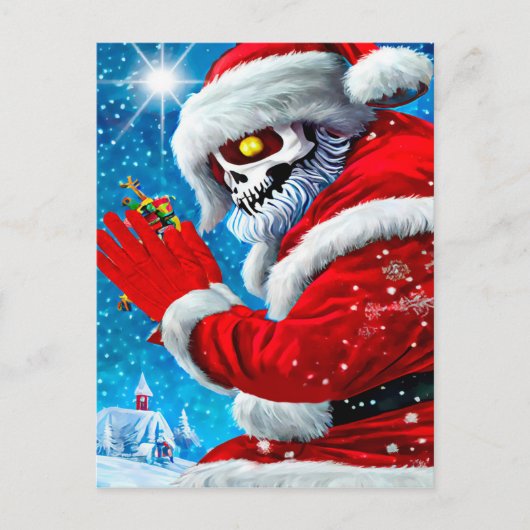 Weihnachten - Klettergarten Monster Postkarte (Vorderseite)