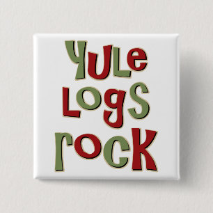 Weihnachten-Klotz-Felsen-Weihnachtsentwurf Button