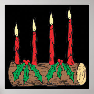 Weihnachten-Klotz Poster