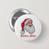 Weihnachten-Knopf Sankt Joyeux Button (Vorne & Hinten)