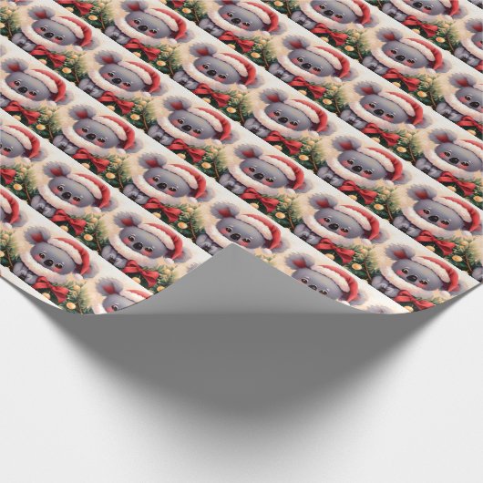Weihnachten Koala 4 Geschenkpapier (Ecke)