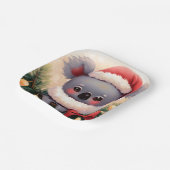Weihnachten Koala 4 Pappteller (Gewinkelt)