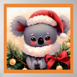 Weihnachten Koala 4 Poster