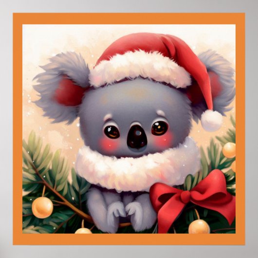 Weihnachten Koala 4 Poster (Vorne)