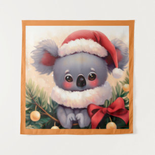 Weihnachten Koala 4 Wandteppich