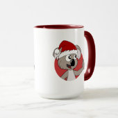Weihnachten koala Cartoon Tasse (VorderseiteRechts)