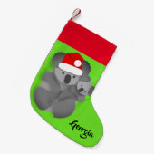 Weihnachten Koala und Joey Kleiner Weihnachtsstrumpf (Vorderansicht (hängend))