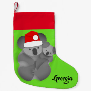 Weihnachten Koala und Joey Kleiner Weihnachtsstrumpf