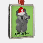 Weihnachten Koala und Joey Ornament Aus Metall (Rechts)