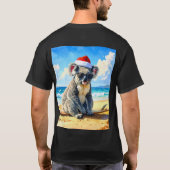 Weihnachten Koala Weihnachtsmannmütze am sonnigen T-Shirt (Rückseite)