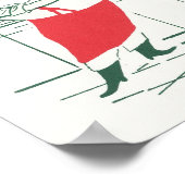 Weihnachten, Koch des Weihnachtsmannes und Türkei Poster (Ecke)