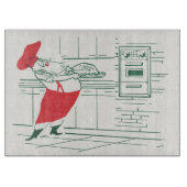 Weihnachten, Koch des Weihnachtsmannes und Türkei Schneidebrett (Vorderseite)