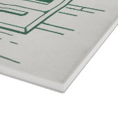 Weihnachten, Koch des Weihnachtsmannes und Türkei Schneidebrett (Ecke)