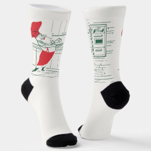 Weihnachten, Koch des Weihnachtsmannes und Türkei Socken