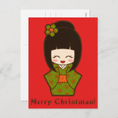 Weihnachten Kokeshi (Vorne/Hinten)