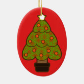 Weihnachten Kokeshi Keramikornament (Hinten)